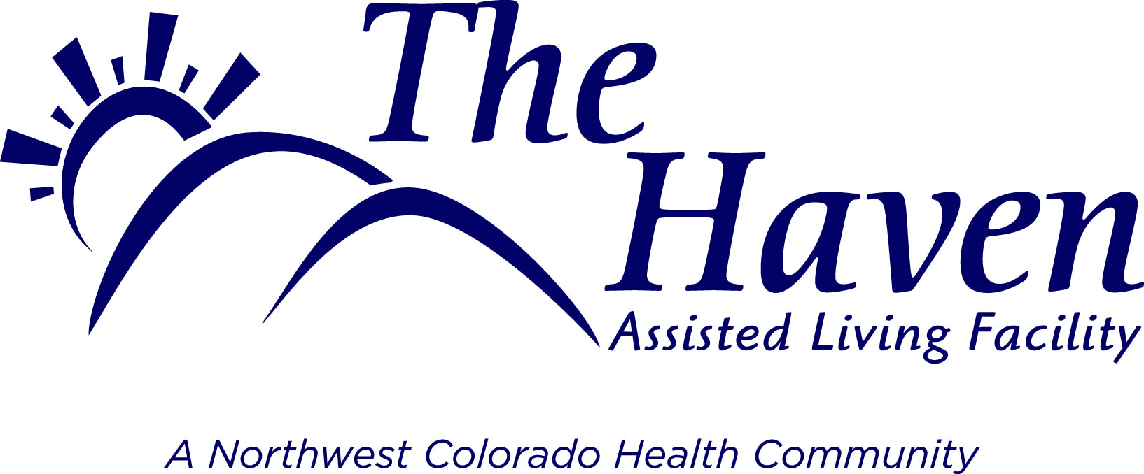 A blue and white logo for the hospice of southwest colorado.